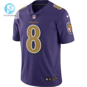 Lamar Jackson 8 Baltimore Ravens Color Rush Vapor Limited Jersey Purple Tgv stylepulseusa 1 2