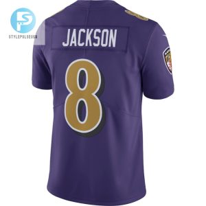 Lamar Jackson 8 Baltimore Ravens Color Rush Vapor Limited Jersey Purple Tgv stylepulseusa 1 3