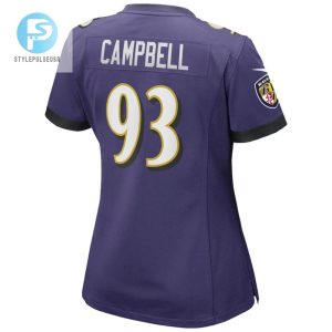 Calais Campbell 93 Baltimore Ravens Womens Game Player Jersey Purple Tgv stylepulseusa 1 3