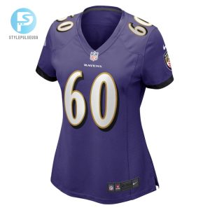 Steven Means 60 Baltimore Ravens Womens Game Player Jersey Purple Tgv stylepulseusa 1 2