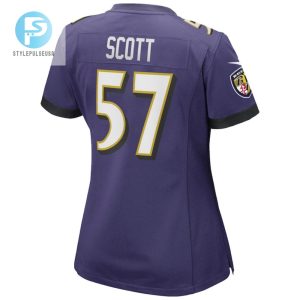 Bart Scott 57 Baltimore Ravens Womens Game Retired Player Jersey Purple Tgv stylepulseusa 1 3