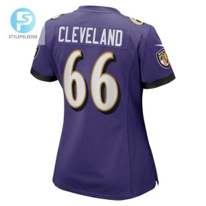 Ben Cleveland 66 Baltimore Ravens Womens Game Jersey Purple Tgv stylepulseusa 1 2