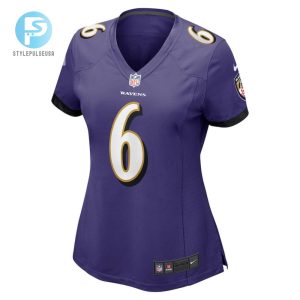 Patrick Queen 6 Baltimore Ravens Womens Game Player Jersey Purple Tgv stylepulseusa 1 2