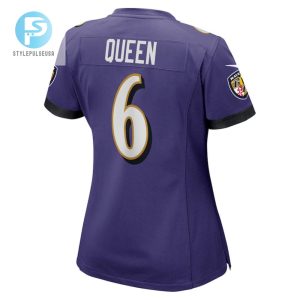 Patrick Queen 6 Baltimore Ravens Womens Game Player Jersey Purple Tgv stylepulseusa 1 3