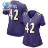 Patrick Ricard 42 Baltimore Ravens Womens Game Jersey Purple Tgv stylepulseusa 1