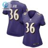 Chuck Clark 36 Baltimore Ravens Womens Game Jersey Purple Tgv stylepulseusa 1