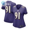 Rayshad Nichols 91 Baltimore Ravens Womens Game Player Jersey Purple Tgv stylepulseusa 1