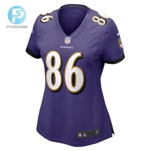 Nick Boyle 86 Baltimore Ravens Womens Game Jersey Purple Tgv stylepulseusa 1 2