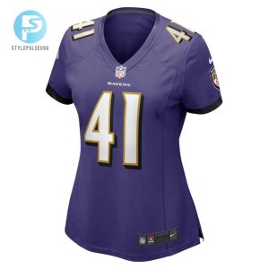 Daryl Worley 41 Baltimore Ravens Womens Game Player Jersey Purple Tgv stylepulseusa 1 2