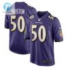 Justin Houston 50 Baltimore Ravens Game Jersey Purple Tgv stylepulseusa 1