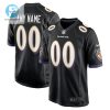 Baltimore Ravens Alternate Custom 00 Game Jersey Black Tgv stylepulseusa 1