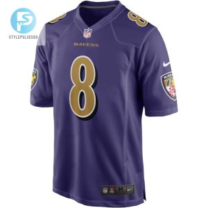 Lamar Jackson 8 Baltimore Ravens Alternate Game Jersey Purple Tgv stylepulseusa 1 2