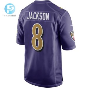 Lamar Jackson 8 Baltimore Ravens Alternate Game Jersey Purple Tgv stylepulseusa 1 3