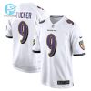 Justin Tucker 9 Baltimore Ravens Game Jersey White Tgv stylepulseusa 1