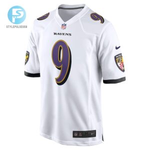 Justin Tucker 9 Baltimore Ravens Game Jersey White Tgv stylepulseusa 1 2