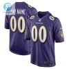 Baltimore Ravens Youth Custom 00 Game Jersey Purple Tgv stylepulseusa 1