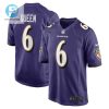 Patrick Queen 6 Baltimore Ravens Game Player Jersey Purple Tgv stylepulseusa 1