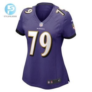 Ronnie Stanley 79 Baltimore Ravens Womens Game Jersey Purple Tgv stylepulseusa 1 2