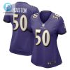 Justin Houston 50 Baltimore Ravens Womens Game Jersey Purple Tgv stylepulseusa 1