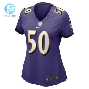 Justin Houston 50 Baltimore Ravens Womens Game Jersey Purple Tgv stylepulseusa 1 2