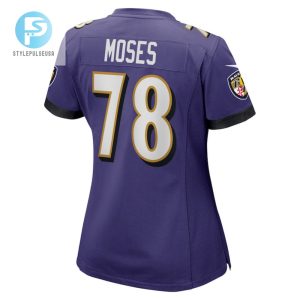 Morgan Moses 78 Baltimore Ravens Womens Game Player Jersey Purple Tgv stylepulseusa 1 3