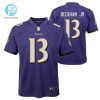 Odell Beckham Jr. 13 Baltimore Ravens Game Youth Jersey Purple Tgv stylepulseusa 1