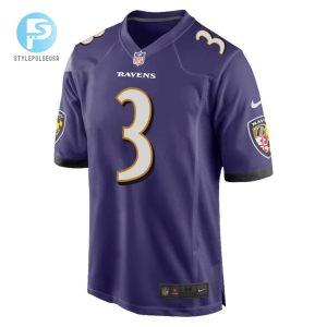 Odell Beckham Jr. 3 Baltimore Ravens Game Men Jersey Purple Tgv stylepulseusa 1 2