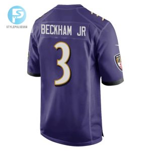 Odell Beckham Jr. 3 Baltimore Ravens Game Men Jersey Purple Tgv stylepulseusa 1 3