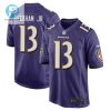 Odell Beckham Jr. 13 Baltimore Ravens Game Men Jersey Purple Tgv stylepulseusa 1