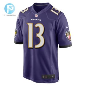 Odell Beckham Jr. 13 Baltimore Ravens Game Men Jersey Purple Tgv stylepulseusa 1 2