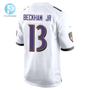 Odell Beckham Jr. 13 Baltimore Ravens Game Men Jersey White Tgv stylepulseusa 1 3
