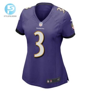 Odell Beckham Jr. 3 Baltimore Ravens Game Women Jersey Purple Tgv stylepulseusa 1 2