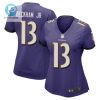 Odell Beckham Jr. 13 Baltimore Ravens Game Women Jersey Purple Tgv stylepulseusa 1