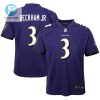 Odell Beckham Jr. 3 Baltimore Ravens Youth Game Jersey Purple Tgv stylepulseusa 1