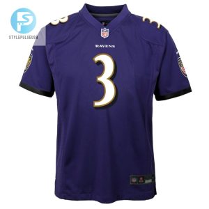 Odell Beckham Jr. 3 Baltimore Ravens Youth Game Jersey Purple Tgv stylepulseusa 1 2