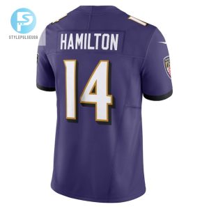 Kyle Hamilton 14 Baltimore Ravens Vapor F.U.S.E. Limited Jersey Purple Tgv stylepulseusa 1 3