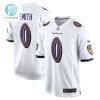 Roquan Smith 0 Baltimore Ravens Game Men Jersey White Tgv stylepulseusa 1