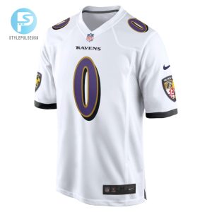 Roquan Smith 0 Baltimore Ravens Game Men Jersey White Tgv stylepulseusa 1 2