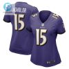 Nelson Agholor 15 Baltimore Ravens Womens Game Jersey Purple Tgv stylepulseusa 1