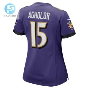 Nelson Agholor 15 Baltimore Ravens Womens Game Jersey Purple Tgv stylepulseusa 1 3