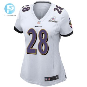 Ronald Darby 28 Baltimore Ravens 2024 Divisional Patch Game Women Jersey White stylepulseusa 1 2