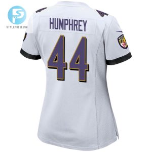 Marlon Humphrey 44 Baltimore Ravens 2024 Divisional Patch Game Women Jersey White stylepulseusa 1 3