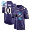 Baltimore Ravens Vs. Detroit Lions Super Bowl Lviii Matchup Game Custom Men Jersey Purple stylepulseusa 1