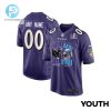 Baltimore Ravens Vs. Detroit Lions Super Bowl Lviii Matchup Game Custom Youth Jersey Purple stylepulseusa 1