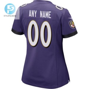 Baltimore Ravens Vs. San Francisco 49Ers Super Bowl Lviii Matchup Game Custom Women Jersey Purple stylepulseusa 1 3