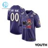 Baltimore Ravens Vs. San Francisco 49Ers Super Bowl Lviii Matchup Game Custom Youth Jersey Purple stylepulseusa 1