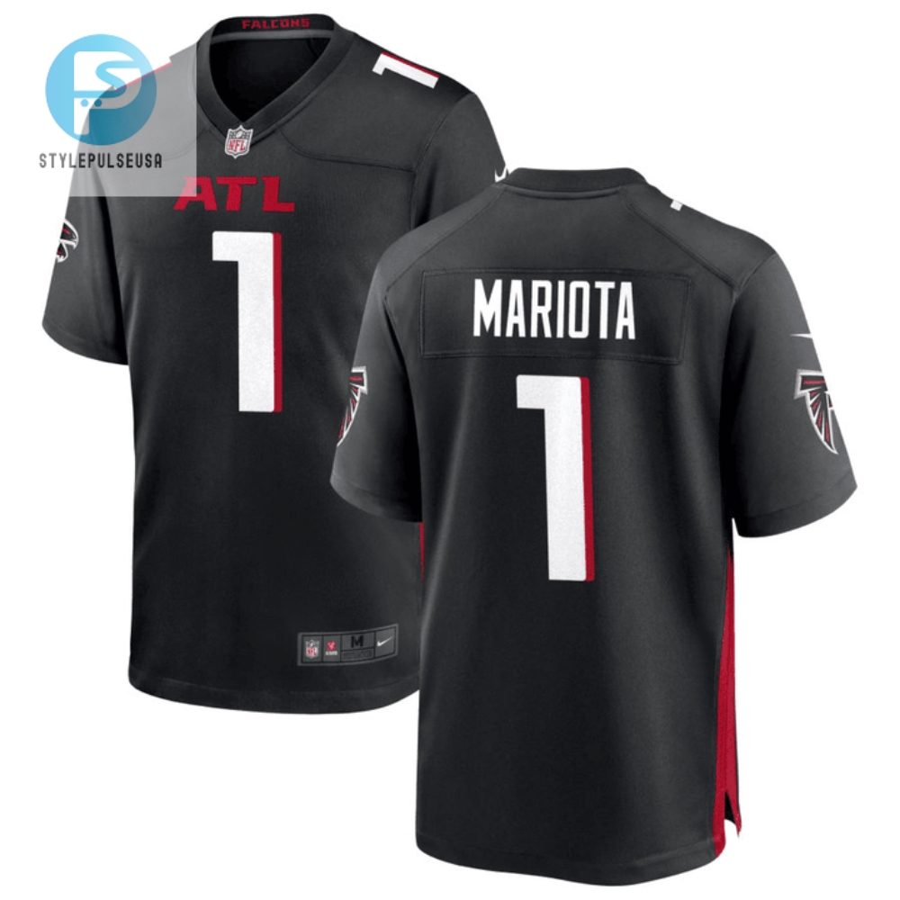 Marcus Mariota 1 Atlanta Falcons Game Men Jersey Black Jersey stylepulseusa 1 4