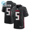 Drake London 5 Atlanta Falcons 2022 Draft First Round Pick Game Jersey In Black stylepulseusa 1