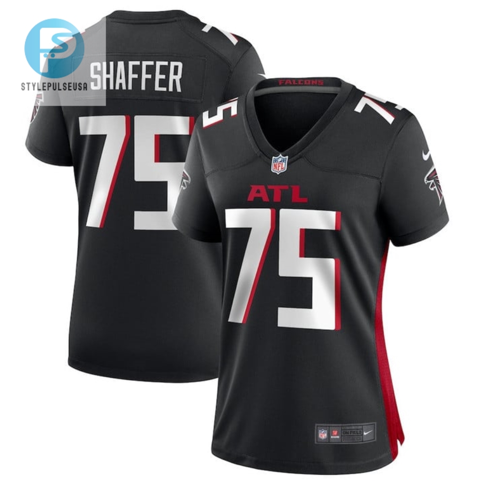 Justin Shaffer Atlanta Falcons Womens Player Game Jersey Black stylepulseusa 1