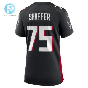 Justin Shaffer Atlanta Falcons Womens Player Game Jersey Black stylepulseusa 1 3